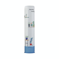 185 x 40 Cm Elastic Cloth Cabinet Air Conditioner Dust Cover - Blue Peacock thumbnail