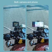 Universal Motorcycle Phone Bracket for Action Cameras - Red thumbnail