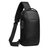 Waterproof Anti Theft Crossbody Chest Bag Men Oxford Cloth 34X18X10Cm - Red thumbnail