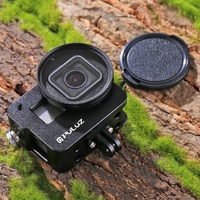 Aluminum Protective Cage with Uv Lens for Gopro Hero 2018 / 7 / 6 / 5 - 52mm - Red thumbnail