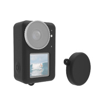 Protective Silicone Case with Lens Cap - Red thumbnail