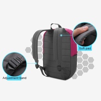 Xy Series Multi-functional Backpack for 13.3 Inch Laptop - Fashion Colour Matching - Rose Red thumbnail