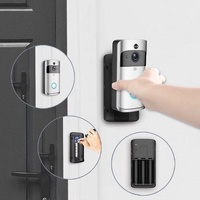 Smart Wifi Video Doorbell With Night Vision & Wide-Angle Camera - 720P Low Power Mobile Remote - Silver thumbnail