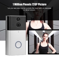 Hd 720P Security Camera Smart Wifi Video Doorbell Intercom Support Tf Card & Infrared Night Vision & Motion Detection App For Ios And Android - Silver thumbnail