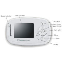 2.4 Wireless Baby Monitor With Night Vision & Two-Way Talk thumbnail