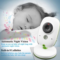 2.4 Wireless Baby Monitor With Lcd Night Vision & Two-Way Talk - White thumbnail