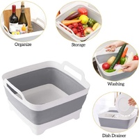 Collapsible Strainer Foldable Fruit Veggies Wash Colander Travel Storage Basket thumbnail