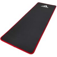 Adidas Training 10mm Exercise Floor Mat Gym Thick Yoga Fitness Judo Pilates - Black/Red thumbnail