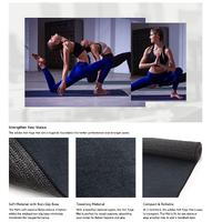 Adidas 2mm Hot Bikram Yoga Mat Pad Exercise Fitness Pilates Gym Non-Slip - Black thumbnail
