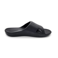 Archline Rebound Orthotic Slides Flip Flop Thongs Slip On Arch Support - Black - Euro 45 thumbnail