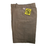 HUSKI Cargo Shorts Mens Cascade Microfibre Flexi Fit Short Army Military 515206 - Bone - 4XL (112cm Waist) thumbnail