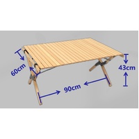 Chair & Table Set Bamboo Camping Folding Portable Outdoor Picnic Travel BBQ thumbnail