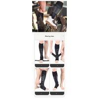 Size M 1 Pair Black  Compression Calf Sleeves for Sports – Adjustable Support for Running, Soccer, Hiking & More thumbnail
