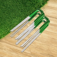 Prime Turf Artificial Grass 100pcs Synthetic Pins Fake Lawn Turf Weed Mat Pegs Joining Tape