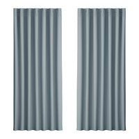 Artiss 2X Blockout Curtains Eyelet 240x230cm Grey