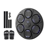 Everfit Music Boxing Machine Bluetooth Wall-Mounted Punch Target with LED Display &amp; Gloves