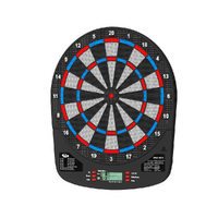 13.5&quot; Dartboard Dart Board with Soft Tip Darts Electronic Scorer 32 Games