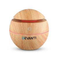 Devanti Aromatherapy Diffuser Aroma Essential Oils Air Humidifier LED Light 130ml