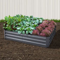 Greenfingers Garden Bed 150x90cm Planter Box Raised Container Galvanised Steel