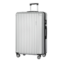 Wanderlite 28'' Luggage Travel Suitcase Set TSA Carry On Hard Case Light Grey