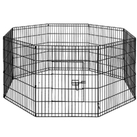 i.Pet 30&quot; 8 Panel Dog Playpen Pet Fence Exercise Cage Enclosure Play Pen
