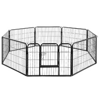 i.Pet 8 Panel Pet Dog Playpen Puppy Exercise Cage Enclosure Fence Play Pen 80x60cm