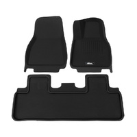 Weisshorn Car Rubber Floor Mats Front and Rear Fits Tesla Model Y 2021-2023