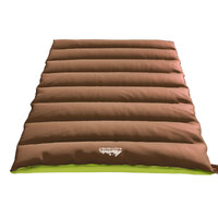 Weisshorn Sleeping Bag Double Bags Thermal Camping Hiking Tent Brown -5øC
