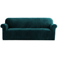 Artiss Sofa Cover Couch Covers 4 Seater Velvet Agate Green