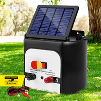 Giantz Fence Energiser 8KM Solar Powered 0.3J Electric Fencing Charger