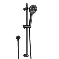 Handheld Shower Head Wall Holder 4.7&#39;&#39; High Pressure Adjustable 3 Modes Black