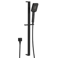 Handheld Shower Head Set 3.1&#39;&#39; High Pressure Black