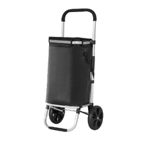 Emajin Foldable Shopping Cart Trolley Grocery Storage Portable Aluminum 45KG