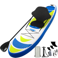 Weisshorn Stand Up Paddle Board 11ft Inflatable SUP Surfboard Paddleboard Kayak Surf Yellow