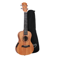 Alpha 26&quot; Ukulele Equaliser Natural Mahogany Tenor Beginner Gift w/ Bag