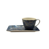 Van Gogh Almond Blossom Cup &amp; Saucer Set - Fine Bone China