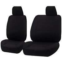 Seat Covers for ISUZU D-MAX 06/2012 - 2016 SINGLE CAB CHASSIS UTILITY FRONT BUCKET + _ BENCH BLACK ALL TERRAIN