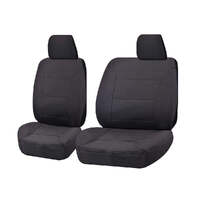 Seat Covers for TOYOTA LANDCRUISER 70 SERIES VDJ 05/2008 - ON SINGLE / DUAL CAB FRONT BUCKET + _ BENCH CHARCOAL ALL TERRAIN