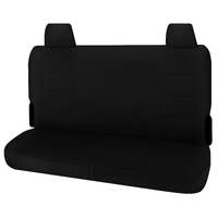 Seat Covers for TOYOTA LANDCRUISER 70 SERIES VDJ 05/2008 - ON DUAL CAB REAR BENCH BLACK ALL TERRAIN