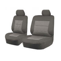 Seat Covers for ISUZU D-MAX 06/2012 - 2016 SINGLE CAB CHASSIS UTILITY FRONT BUCKET + _ BENCH GREY PREMIUM