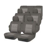 Seat Covers for TOYOTA KLUGER GSU50R/GSU55R SERIES 03/2013- 02/2021 4X2.4X4 SUV/WAGON 7 SEATERS FMR GREY PREMIUM