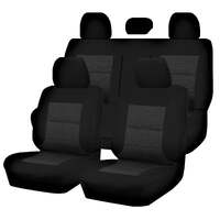 Seat Covers for MITSUBISHI TRITON FR ML-MN SERIES 06/2006 - 2015 DUAL CAB UTILITY FR BLACK PREMIUM
