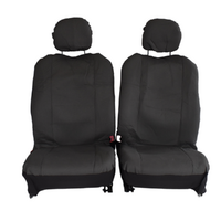 Canvas Seat Covers For Mazda Bt-50 Fronts 11/2006-10/2011 Grey Single-Cab