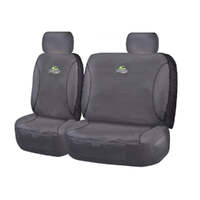 Seat Covers for TOYOTA LANDCRUISER 70 SERIES VDJ 05/2007 ? ON SINGLE / DUAL CAB FRONT BUCKET + _ BENCH CHARCOAL TRAILBLAZER