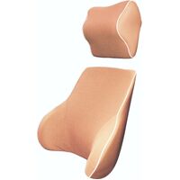 Memory Foam Lumbar &amp; Neck Cushion Peach