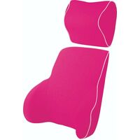 Memory Foam Lumbar &amp; Neck Cushion Pink