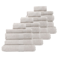 Royal Comfort 20 Piece Cotton Bamboo Towel Bundle Set 450GSM Luxurious Absorbent Sea Holly