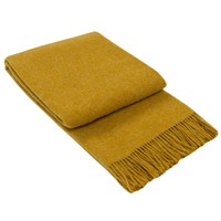 Brighton Throw - 100% NZ Wool - Mustard