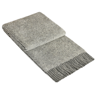 Brighton Throw - 100% NZ Wool -  Grey