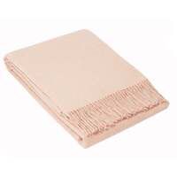 Oxford Throw - Merino Wool Blend - Blush